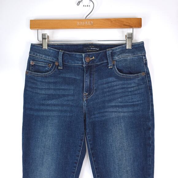 Lucky Brand Jeans Womens 4/27 Blue Ankle Lolita Skinny Dark Wash Denim Stretch - Picture 3 of 12